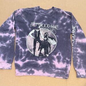 Fleetwood Mac Rumors Sweatshirt Women's XS Tie Dye Band Crew Neck